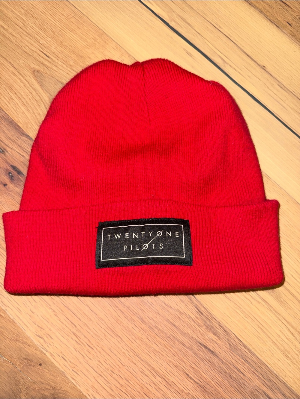 Red 21 Pilots Knit Cuffed Beanie